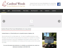 Tablet Screenshot of cardinalwoodsrehab.com